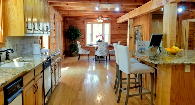 7. Open plan, Kitchen long view 2